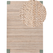 AMRAVATI - Vloerkleed - Beige/Groen - 160 x 230 cm - Jute