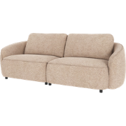 Norris gestoffeerde 3 zitsbank beige - 226 cm