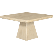 In hoogte verstelbare tafel van massief acaciahout ARCHIMÈDE