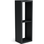 Beltza zwarte houtopslag onderverdeling 2 vakken 500x385x1500 mm