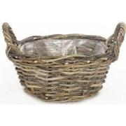Ronde rotan mand