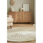 Zen Modern Japandi - Ã˜ 160Cm - Laagpolig - 100% Wol - Naturel / Beige...