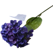 Kunst hortensia tak blauw paars 62 cm