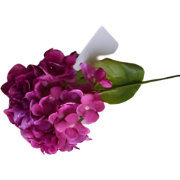 Kunst hortensia tak roze 62 cm