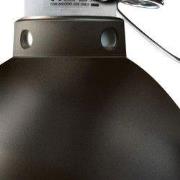 Reflector met klem en keramische e27 fitting 14 cm grafiet Arcadia