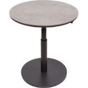 Padroni verstelbare bijzettafel midnight grey keramiek dia. 59 cm