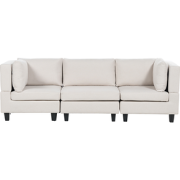 UNSTAD - Driezitsbank - Lichtbeige - Polyester