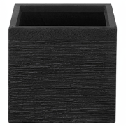 PAROS - Plantenbak - Zwart - 30 cm - Klei-vezelmengsel