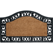 PULAG - Deurmat - Natuurlijk/Zwart - 45 x 75 cm - Kokos