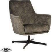 LABEL51 Fauteuil Toby - Hunter - Velours - One Size