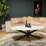 Starfurn Salontafel Faye White marble | 130 cm | Ovaal