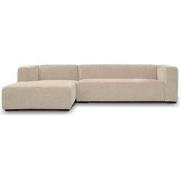 Tower living Glasgow 2,5-seater AR + Chaise Lounge L - Cream