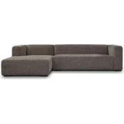 Tower living Glasgow 2,5-seater AR + Chaise Lounge L - Grey