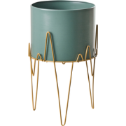 KALANDRA - Plantenbak - Donkergroen - 28 cm - IJzer
