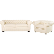 CHESTERFIELD - Chesterfield bank - Lichtbeige - Leer