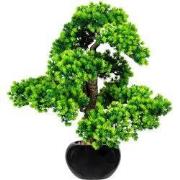 Kopu kunstmatige bonsaiboom van larikshout, 60 cm hoog, met zwarte pot...