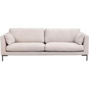 Corwin gestoffeerde 3 zitsbank beige - 238 cm