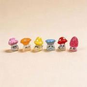 URBANJNGL - Nachtzwammetjes Set van 6 - Miniatuur Figuren - 2 cm Hoog ...