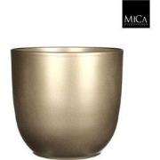 Tusca pot rond goud h20xd22,5 cm