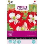 3 stuks - Poppies of the world papaver Deense vlag