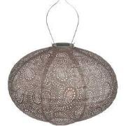 Oval dia. 40 cm Paisley taupe lampion