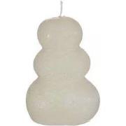 Pebble candle d7xh9,5 cm, wit