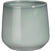 Amber pot rond l.grijs h13,5xd14cm