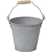 Zinc Old Look Bucket 2 Litres D16H14 cm bloempot