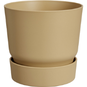 Greenville round 18cm goudkleurig zand bloempot elho