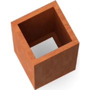 Artesa Rechthoekige plantenbak cortenstaal L50 x B50 x H100 cm zonder ...