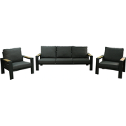 Benton Loungset 3 dlg. - Antraciet Buitengewoon de Boet
