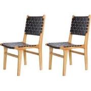 Teak tuinstoel Bantam (set van 2 stoelen) Tuindeco