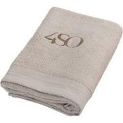 Luxe handdoek zand 180 x 100 cm
