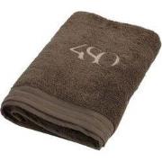 Luxe handdoek taupe 180 x 100 cm