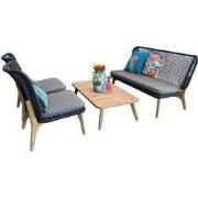 Vergalda Sofa Loungeset Antraciet