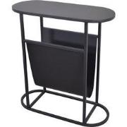 LOFT42 Frits Bijzettafel met Tijdschriften- of Krantenbak - Metaal - M...