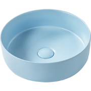 GUDAR - Wastafel - Blauw -  37 cm - Keramiek