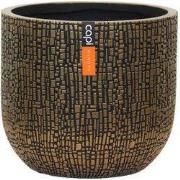 Pot bol Skin 9x8 beige bloempot