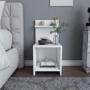 Modern Nachtkastje Wit Melamine Ullman