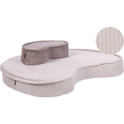 NILI - Vloerkussen - Lichtbeige - Fluweel