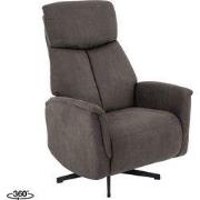LABEL51 Relaxfauteuil Helsinki - Antraciet Micro Suede