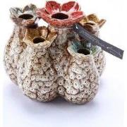 Villa Pottery  Creme bloemenvaas Flowerfield  15x12,5 x H14,5