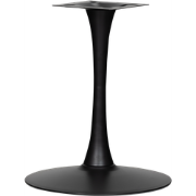 WOOOD Bistro Trompetvoet - Metaal - Zwart - 72x60x60