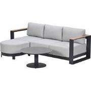 Garden Impressions Malakka loungeset 3-delig chaise longue - light tea...