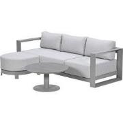 Garden Impressions Malakka loungeset 3-delig chaise longue - taupe