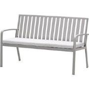 Bruno parkbank - aluminium - taupe - valley sand