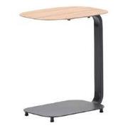 Lucca laptop tafel - 45x30xH51cm - carbon black - teaklook