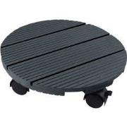 Planttrolley WPC antraciet H7 x 30 cm