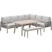 Garden Impressions San Capri lounge dining set 6-delig - light oak alu...