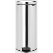 NewIcon Pedaalemmer, 30 liter, metalen binnenemmer - Brilliant Steel